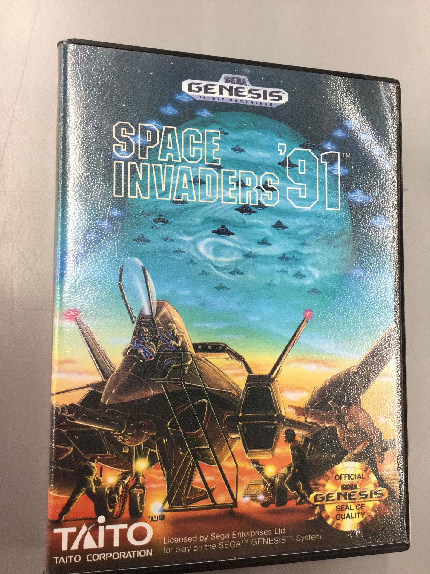Sega Genesis Space Invaders ‘91 video game Cartridge