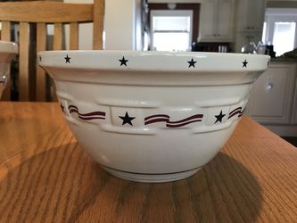 Longaberger Stars and Stripes mixing bowl