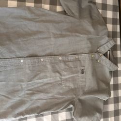 Grey Dress Button Up 