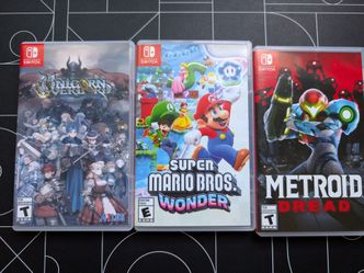 Nintendo Switch Games (Mario, Metroid, unicorn overlord)
