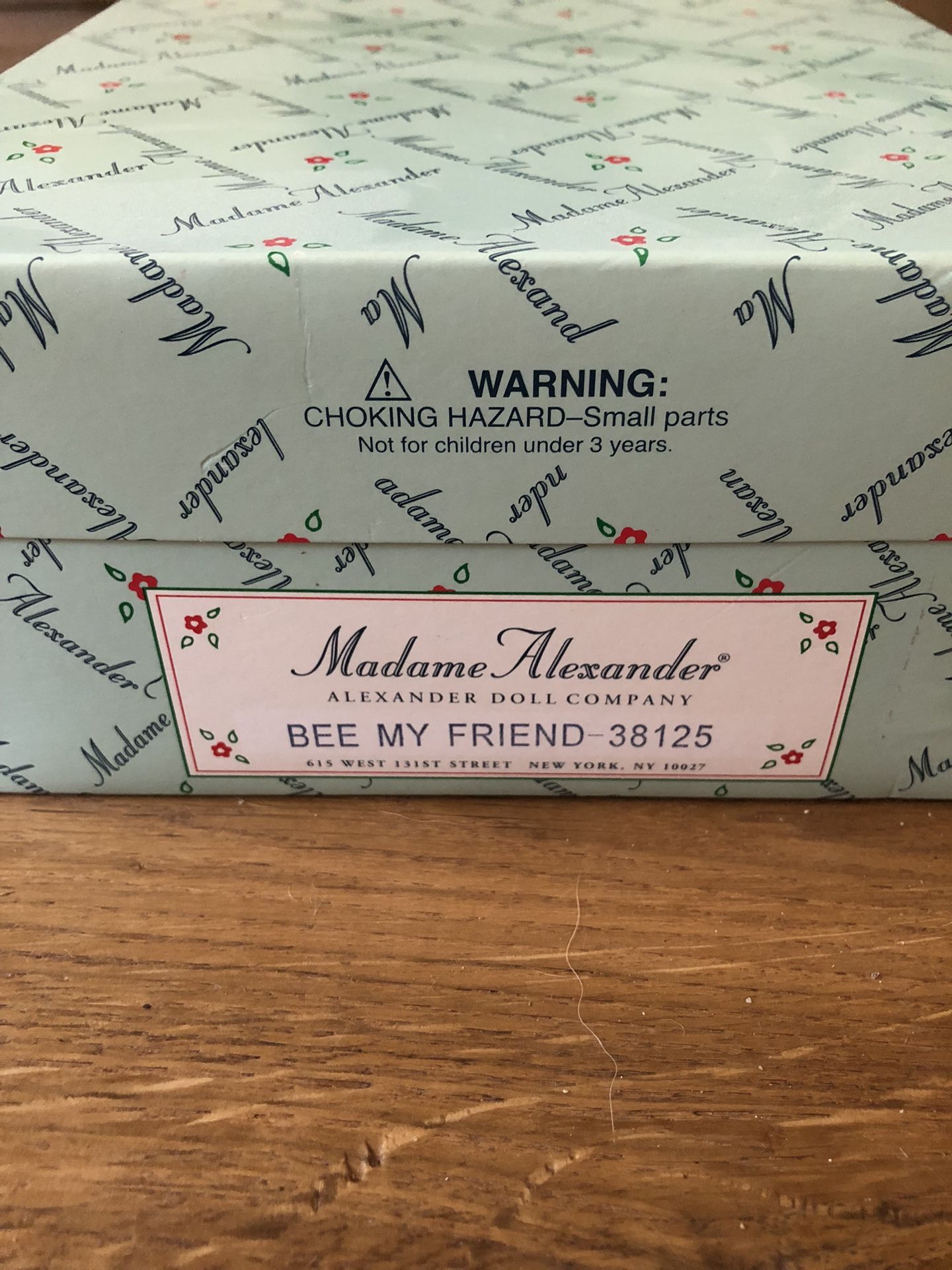 New in Box Madame Alexander Porcelain Doll: “Bee My Friend”