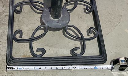Wrought Iron Table Base with Scroll Design
