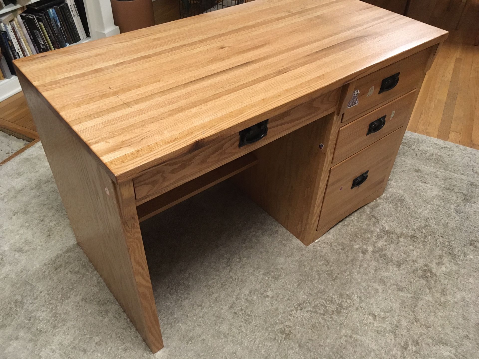 Oak Computer / Work Desk - 
