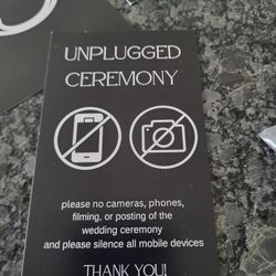 Wedding Unplugged Cards