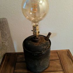 Vintage gas can lamps