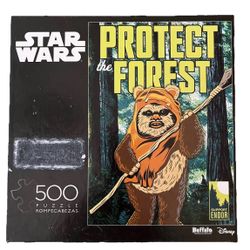 Star Wars Protect the Forest No Missing Pieces 500 PC Puzzle Buffalo Games Ewok
