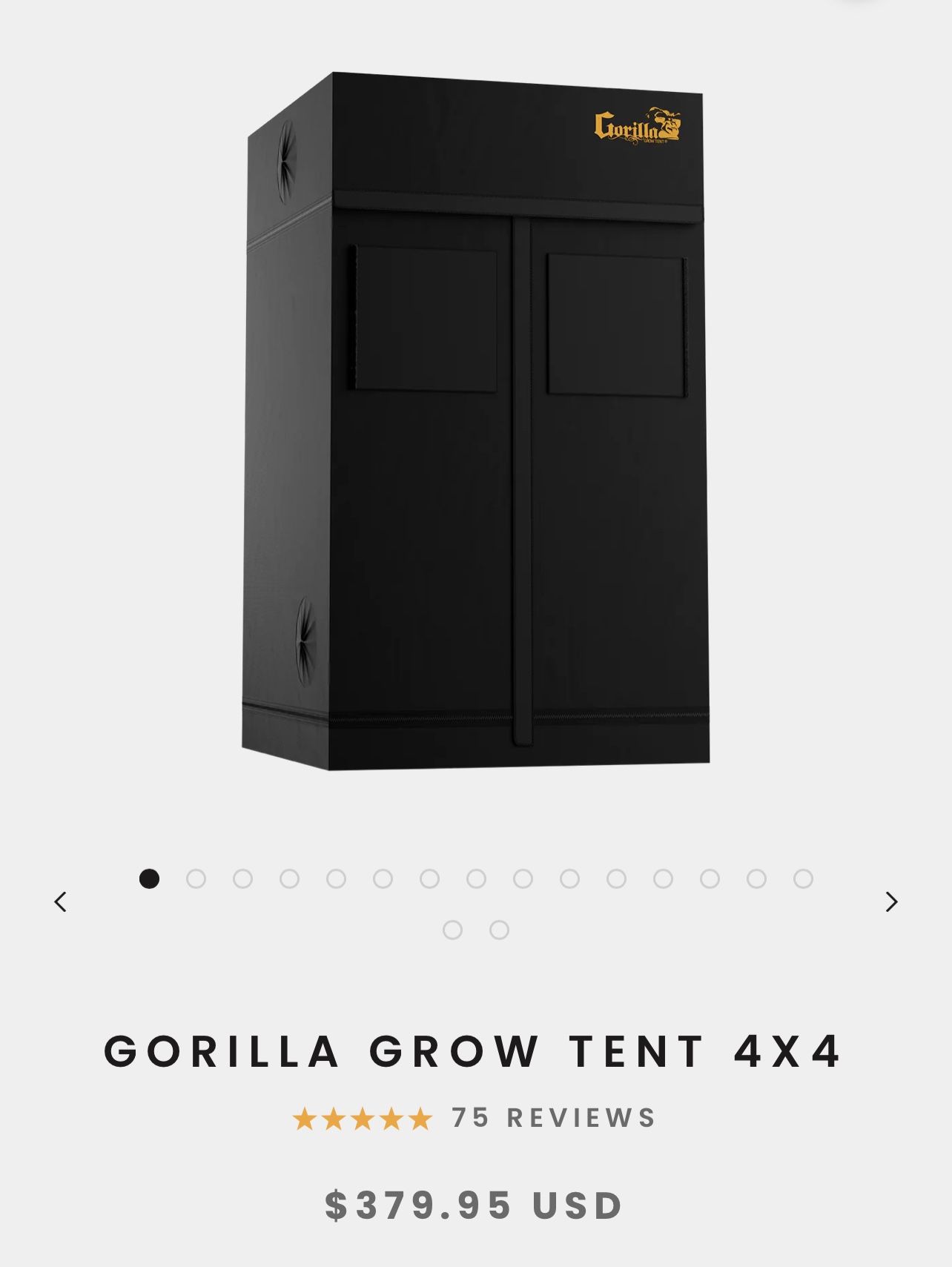 Gorilla Grow Tent 4x4