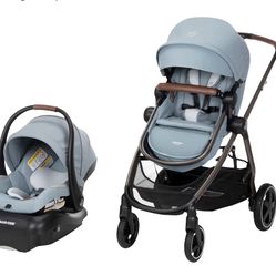 Maxi-Cosi Zelia™ Luxe 5-in-1 Modular - Baby Travel System Car Seat and Stroller, Infant Car Seat and