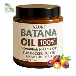 NEW! Azure Batana Oil for Hair Growth/Scalp Health, 100% Pure, Hydrating, 4oz.