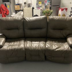 Grey Recliner Couch 