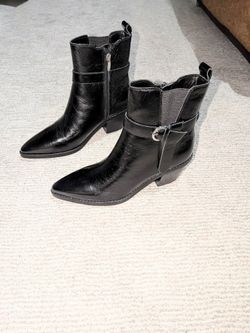 Nine West Lemone Heel Boots Black Size 8 Women's