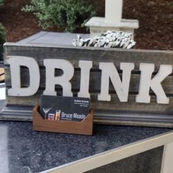 Wooden bar sign approximately 14”