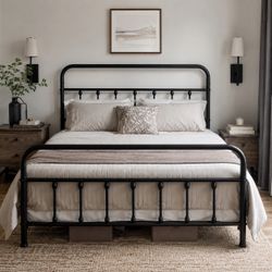 NEW Full bed frame and mattress **still in box