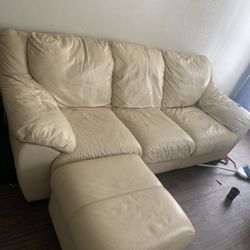 Leather Couch Ottoman 175 Come Get It