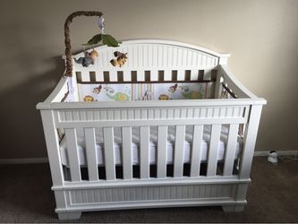 Crib, Dresser, Book Shelf