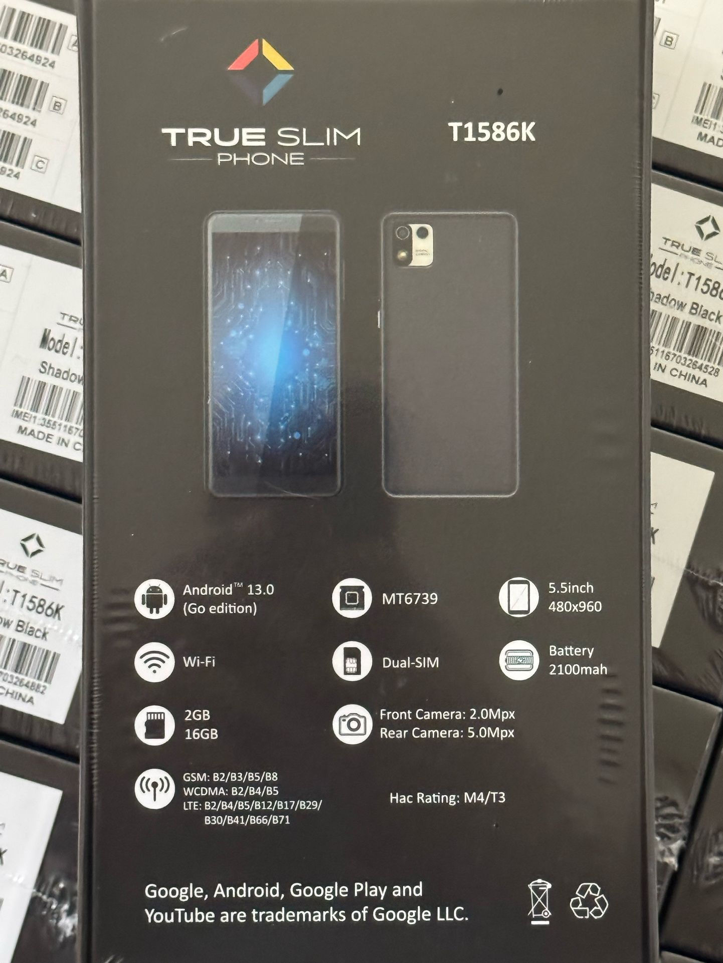 True Slim Prepaid Phone *Box of 40 Phones* Brand New