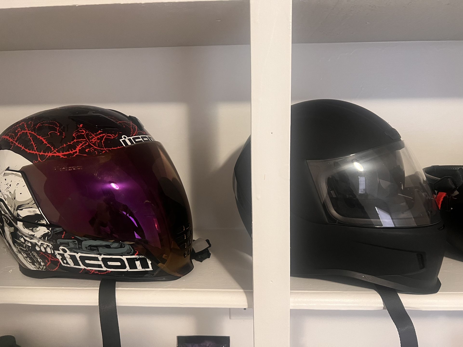 2 Icon Helmets One Comes With Cardo System