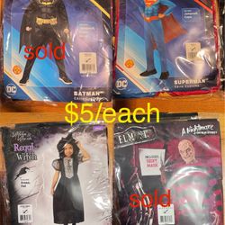 Halloween costumes  5/each 