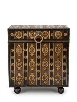Vintage Asian-Style Decorative Storage Chest