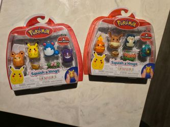 Pokemon Squish-a-longs Mini-Squish COMPLETE