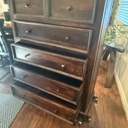 Solid Wood Dresser + Nightstand Set – Excellent Condition (OBO)