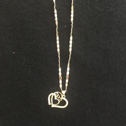Gold Plated Necklace Whit Charms For Mother’s Day