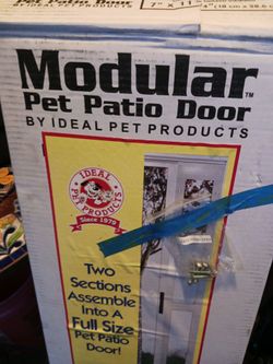 MODULAR MED SZ BRAND NEW BOX PET PATIO DOOR 40 FIRM PAID 200+