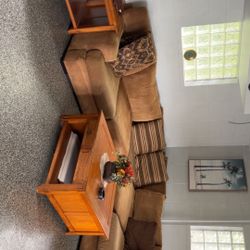 Sectional Couch With Tables 