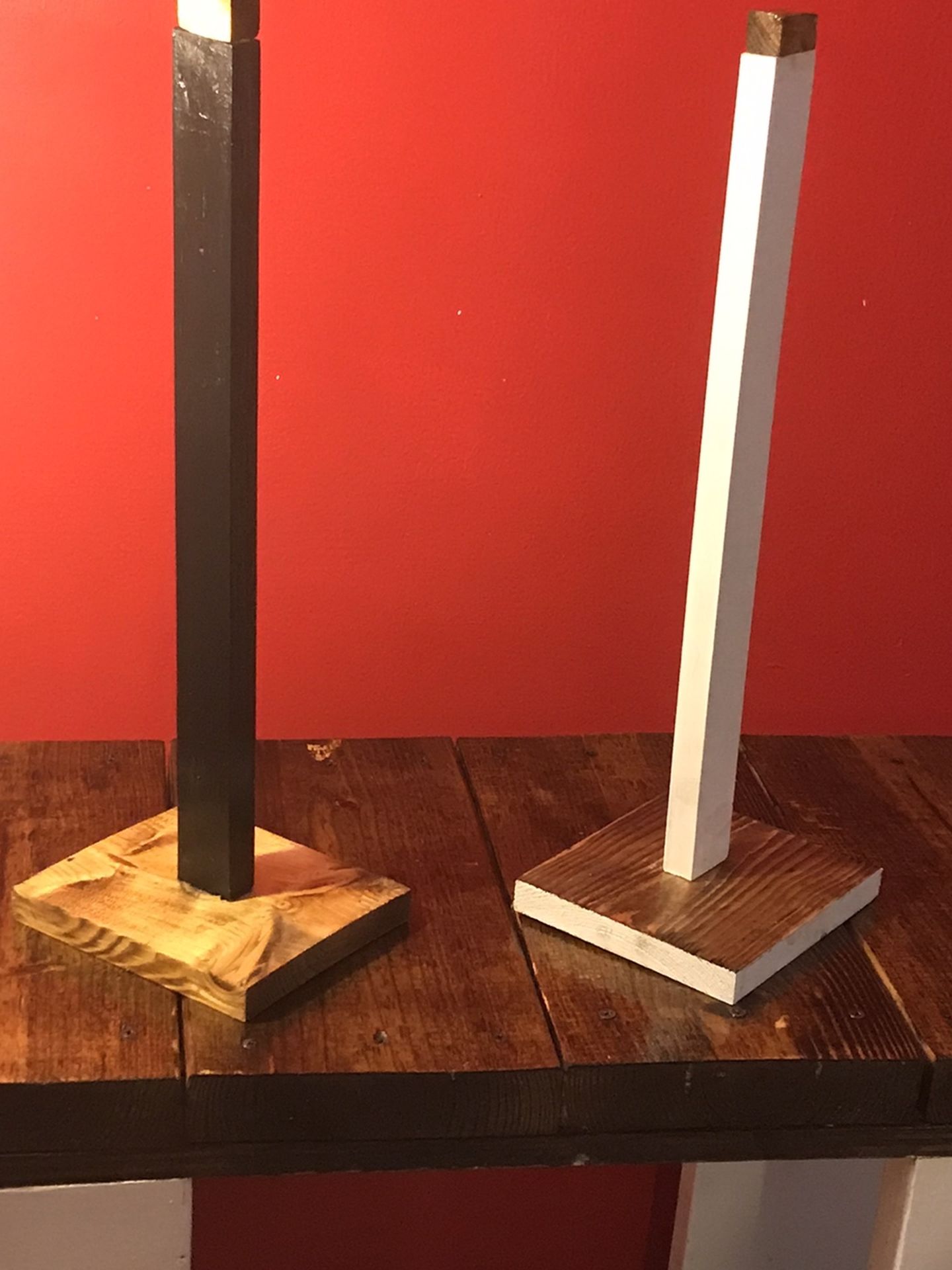 Custom Made Golden Oak And Special Walnut Stain Paper Towel Holders....2 For $18