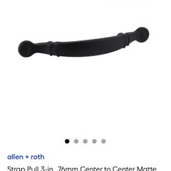 Allen + Roth 3-in, 76mm Center to Center 17 Pieces  Matte Black Arch Handle Drawer Pull