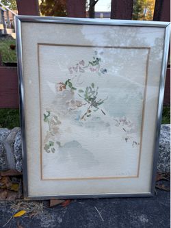 Framed Lithograph Print by Chinese Artist Tong Shiang Chang Lee framed