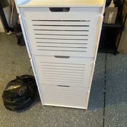 Shoe Storage 3 Flip Out Drawers 43” Tall $30