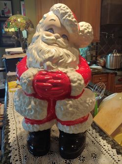 CERAMIC BISQUE LARGE SANTA CLAUS