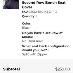 4Runner Backrow Seat Cover
