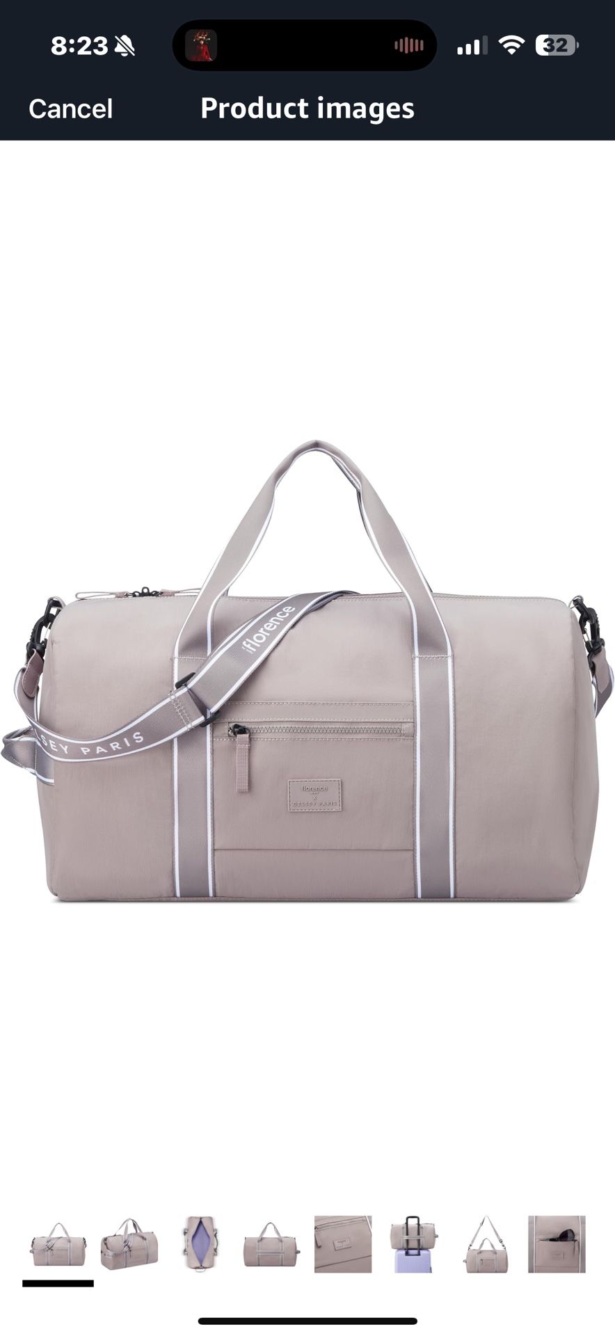 florence by mills Sweet Escape Carry-On Duffle Bag  From Millie, With Love: Created by florence by mills’ founder, Millie Bobby Brown, in partnership 