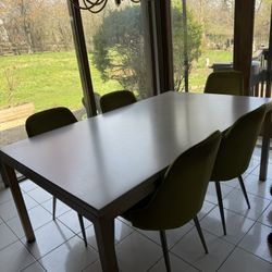 Dining Table Créate Barrel 6 Chairs 