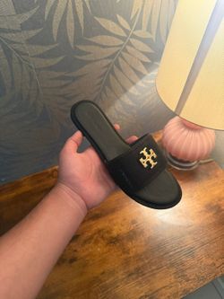 Tory Burch Black Slide Sandals