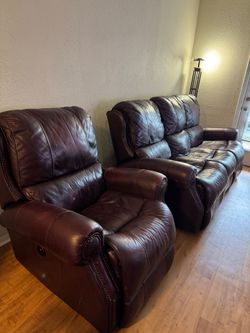 Real leather cousches
