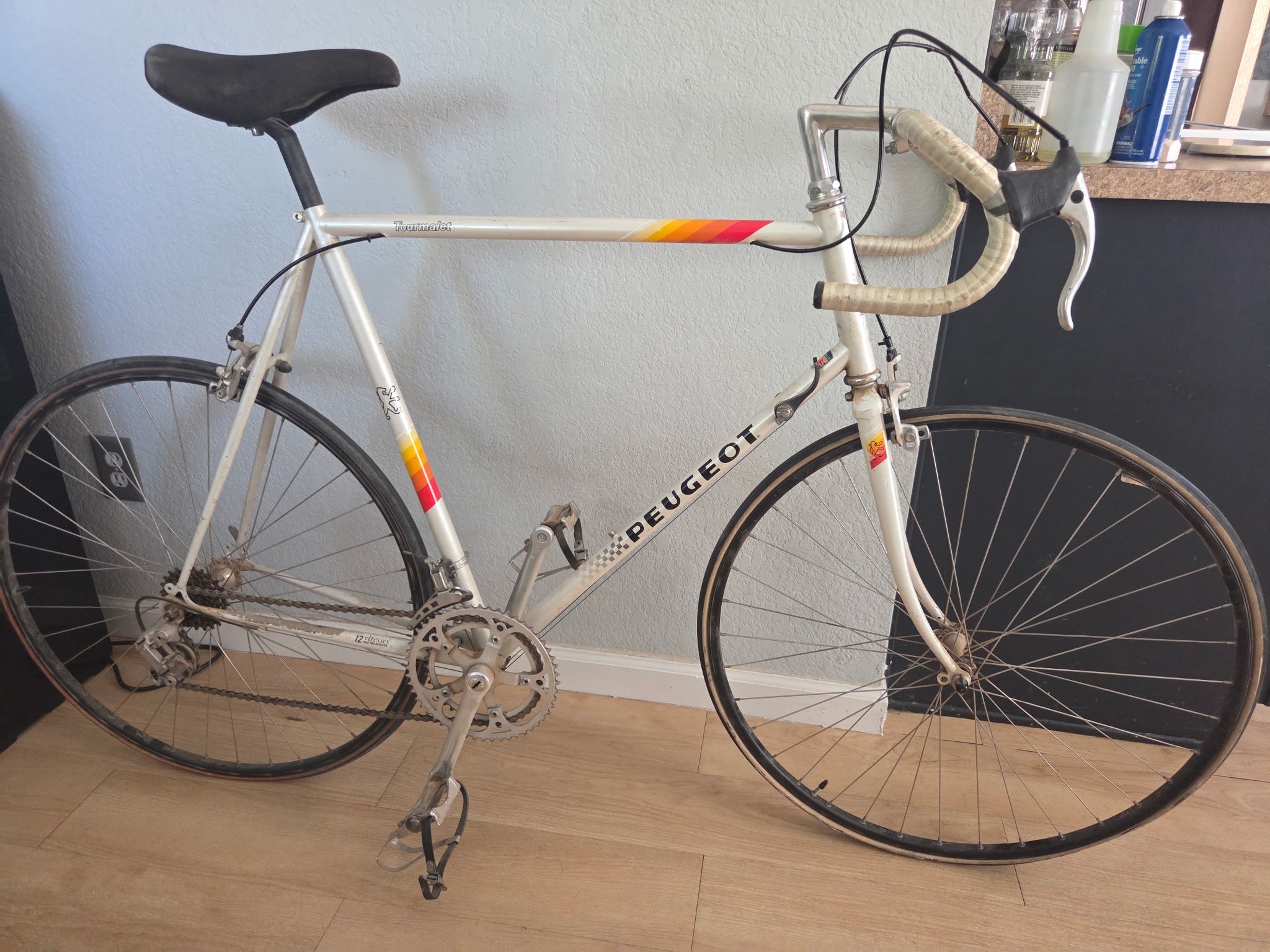 Vintage Early 80s PEUGEOT Tourmalet Road Bike My brother went to school in Paris in tbe early 80s Brought it home and it's been sitting around ever s