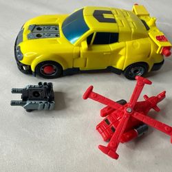 Hasbro Transformers Armada Hot Shot + Jolt + Turret 2002 Complete Used