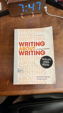 Writing about a college reader writing