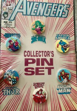 1989 Marvel Avengers Collector's Pin Set