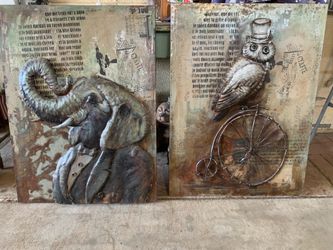 3D Metal wall Art.  Chino, ca