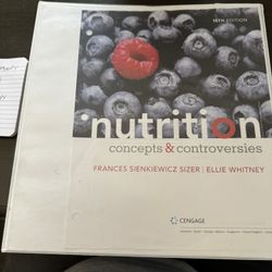 Nutrition, Concepts &Controversies - Frances sirnkiewicz Sizer , Ellie Whitney 