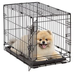 MidWest iCrate Fold & Carry Single Door Collapsible Wire Dog Crate, 22 inch