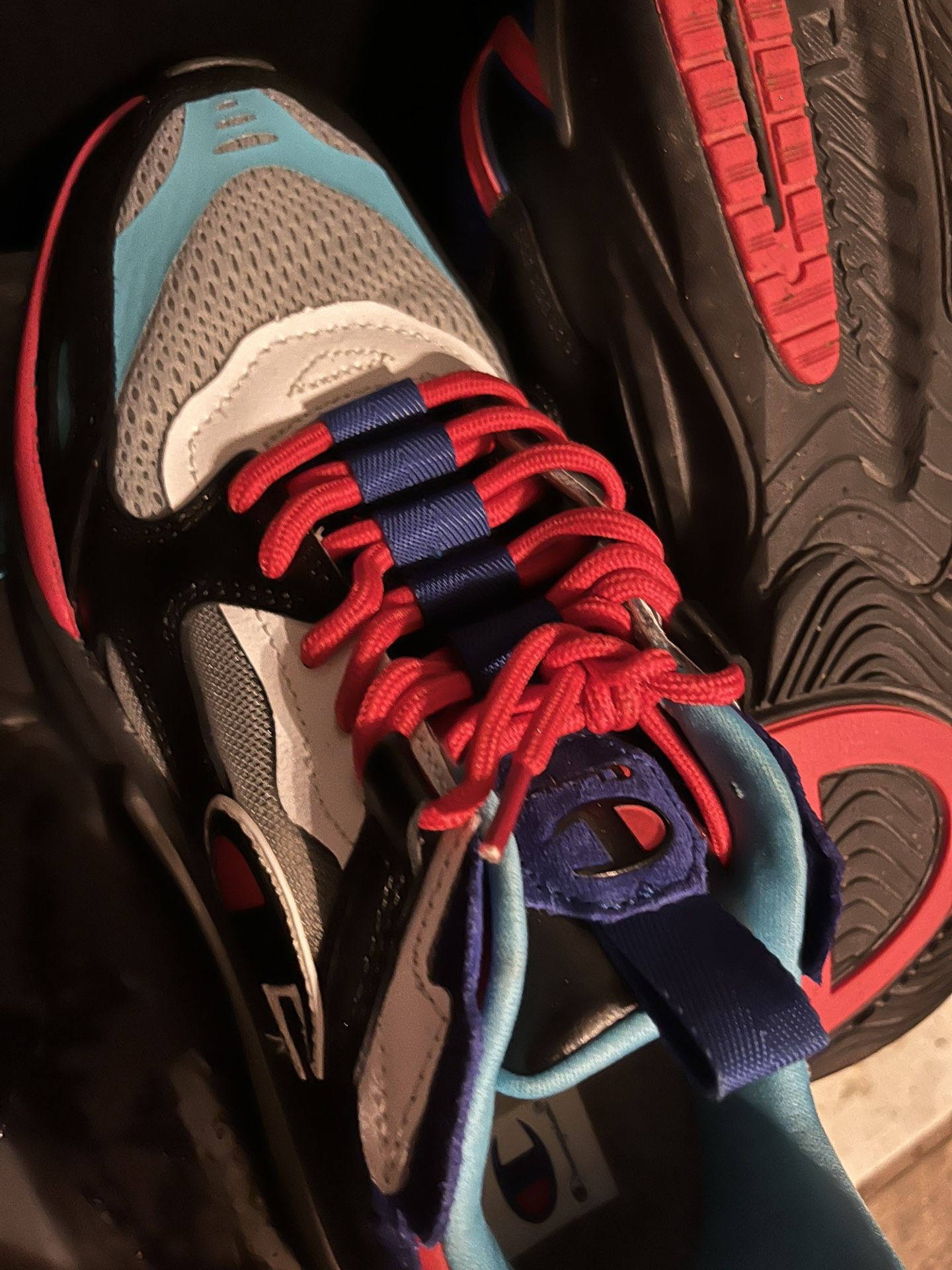 Champion Shoes Red White Blue