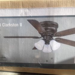 Ceiling Fan With Light Kit LED Bulbs Included REVERSIBLE Two Color to choose from