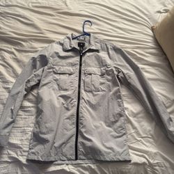 H & M  Off White/ Light Gray Jacket Size Medium  