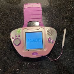LeapFrog Leapster Kids Learning Handheld Game Pink with Built-in Games/Activity
