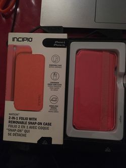 iPhone 6/6s 2 in 1 folio with removable snap